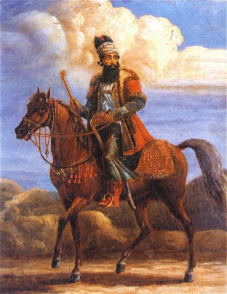 Aleksander Orlowski Persian dignitary on horseback